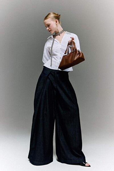 DeFacto Barrel Fit High Waist Long Jean Pants H1216Ax26Sp