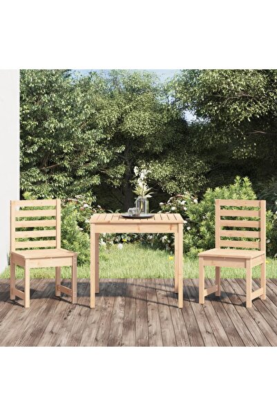 Concept Set bistro de grădină, 3 piese, lemn masiv de pin