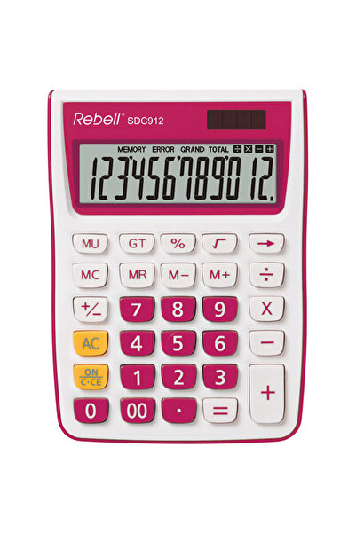 rebell Desktop computer, 12 digits, 145 x 104 x 26 mm, SDC 912 - white/pink