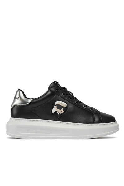 Karl Lagerfeld Γυναικεία Δερμάτινα NFT Sneakers Μαύρα KL62530N-000 BLACK