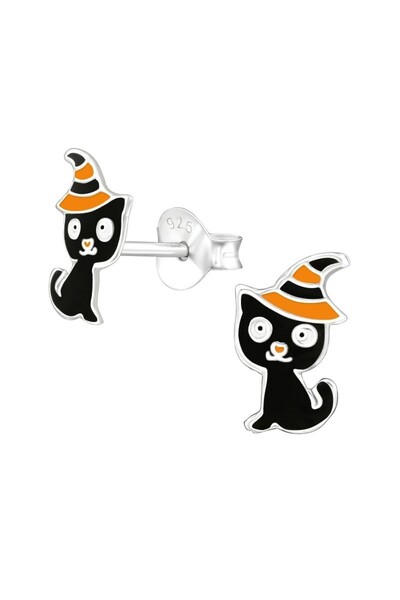 Zumzeria 925 Silver Earrings With Anti-Corrosion Film For Children, Halloween...