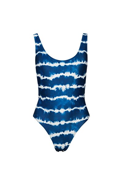 SUPERDRY Womens One-Piece Swimsuit Code Tie Dye Swimsuit M