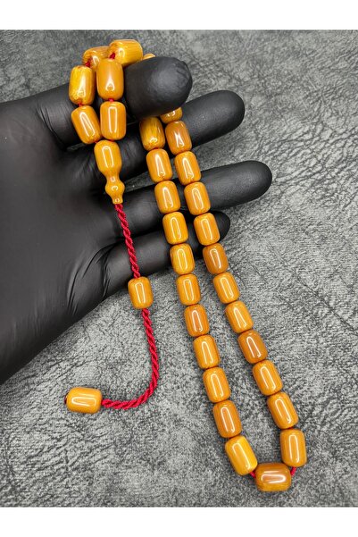 Mos Tespih Systematic High-End Vintage Collectible Crimped Amber Prayer Beads