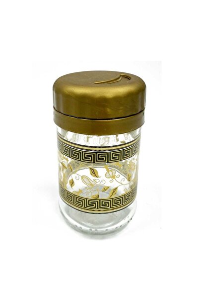 Generic Brand شاكر الملح بنمط ذهبي 9x5 سم