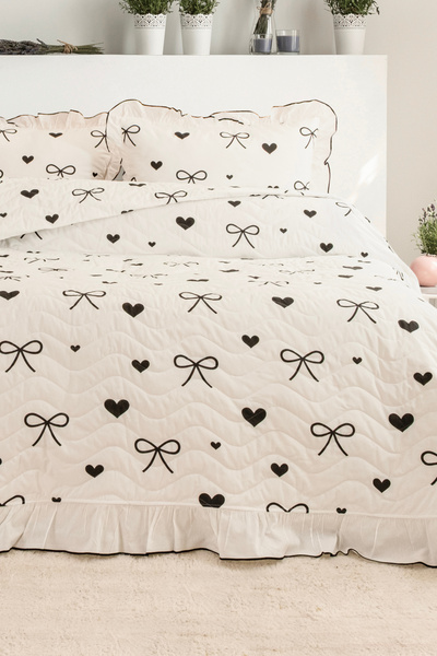 DB DANLA BALDİ Home Collection Double Cotton Pieces of Fluffy Quilted Piqué &...