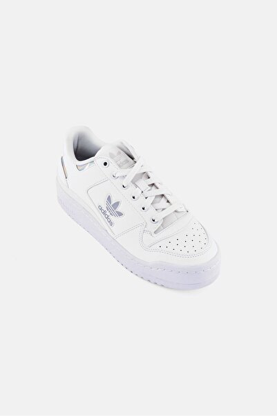 adidas Kids Boy Forum Bold Lace Up Outdoor Shoes, White
