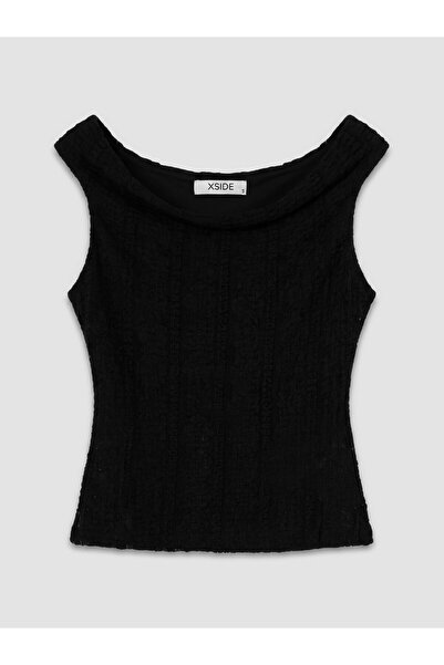 LC Waikiki Slash Neck Lace Blouse