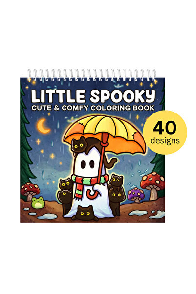 OEM Little Spooky Coloring Book, Funny & Cute Animals Illustration for Adults...