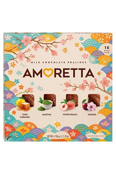 Mieszko Amoretta Pralines 106g, 16 pieces, milk chocolate, exotic flavors