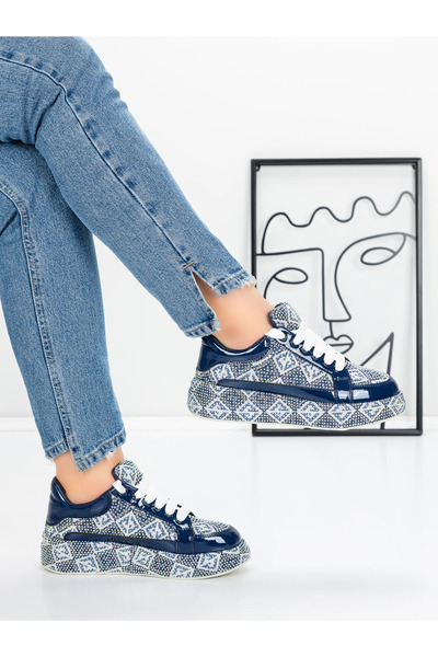 mei Women's Sneakers 5WL91 Blue
