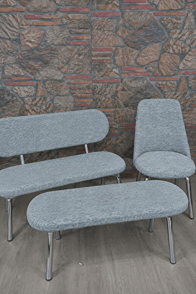 kılıfteks Bench ve Puf Takımı Kılıf Seti - 2 Sandalye, 1 Bench, 1 Puf Örtüsü