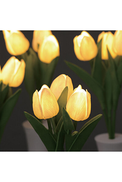 Zumzeria Lampă LED Buchet de Lalele Galben 31cm