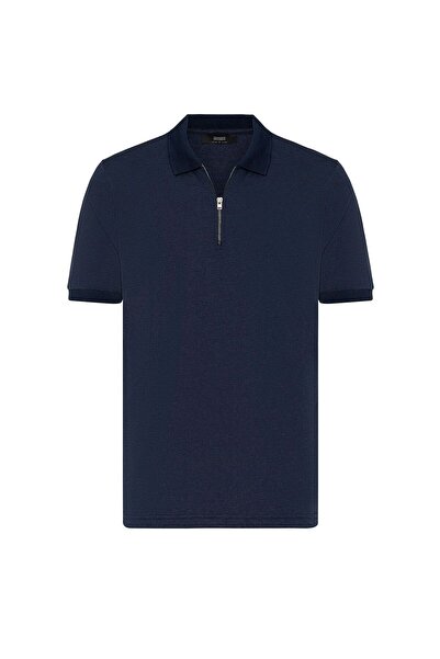 S13 Store Zippered regular fit men's t-shirt
