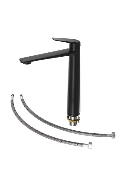 Granitan Baterie Lavoar Inalta Nave, Alama, 286mm, Negru