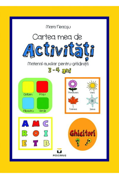 Editura Prestige Cartea mea de activități pentru copii de 3-4 ani – Caiet de ...