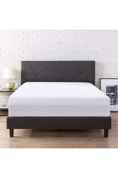 KARAZ LINEN غطاء مرتبة قطني بحشوة مضغوطة بارتفاع 14 سم