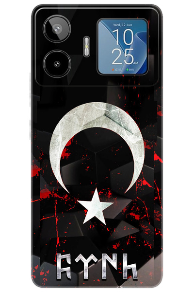 General Mobile GM 26 PRO 5G (G903) Uyumlu Kılıf Desen Baskılı Silikon Ay Yıld...