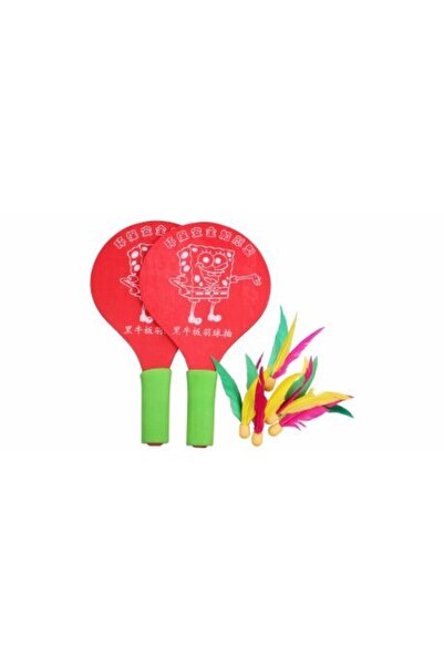 Merco Battledore wooden badminton racket red