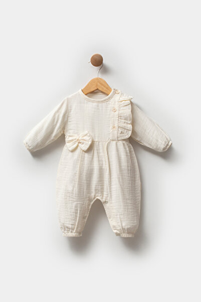BEBELİNNA BABY Muslin Baby Girl Jumpsuit
