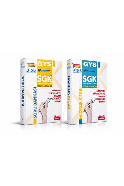 MemurSınav 2026 SGK GYS 2'Lİ SET (Hazırlık Kitabı+Soru Bankası)