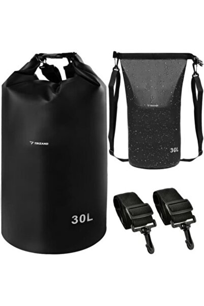 Trizand Sac impermeabil, Trizand, sac impermeabil negru de 30L, capacitate de...