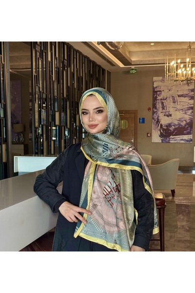 tomrisboutique Luxury Voile Silk Shawl Hijab Foulard Scarf Shawl 70 X 180 cm