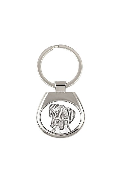 Art - Dog Boxer, German Boxer III - breloc cu câine, breloc cu imprimeu, pand...