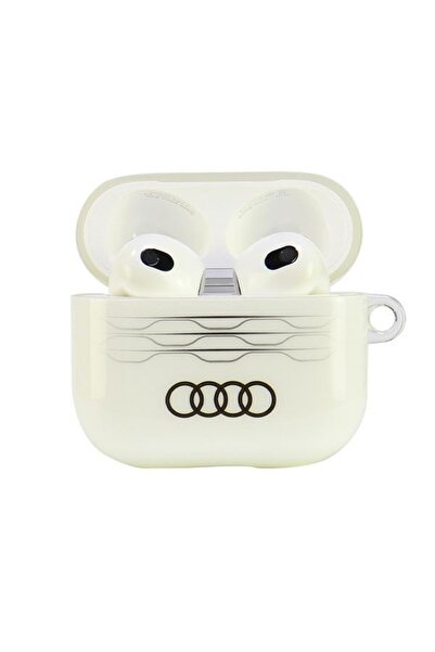 Audi Husă AirPods 3 cu model geometric IML alb/alb AU-IMLAP3-A6/D3-WE
