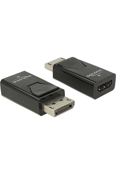 DELOCK ADAPTER DISPLAYPORT (M) 1.2->HDMI (F) 4K PASSIVE BLACK