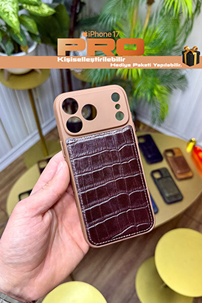 CüzCan iPhone 17 Pro Uyumlu Hakiki Deri Magsafe Premium Kılıf