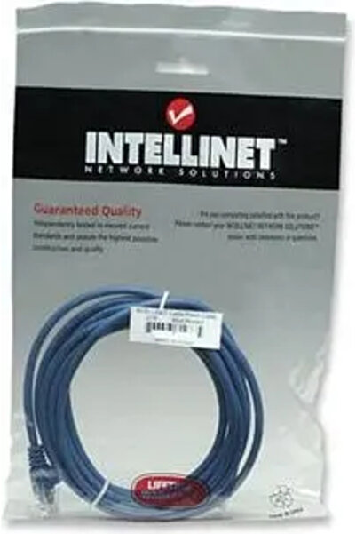 Intellinet Cablu patch 100% cupru Cat.6 UTP, 1m, albastru