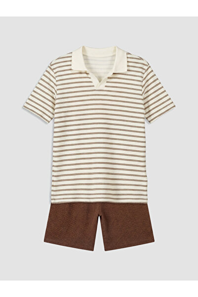 LC Waikiki Striped Boys' Shorts Set