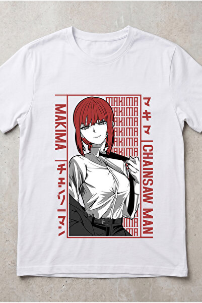 Silkensoul Chainsaw Man Makima Character Design Black and White Standard Fit ...