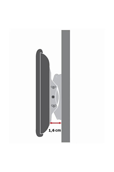 Techly Suport de perete pentru televizor LED LCD 42-80 Ultra Subțire Fix H600...