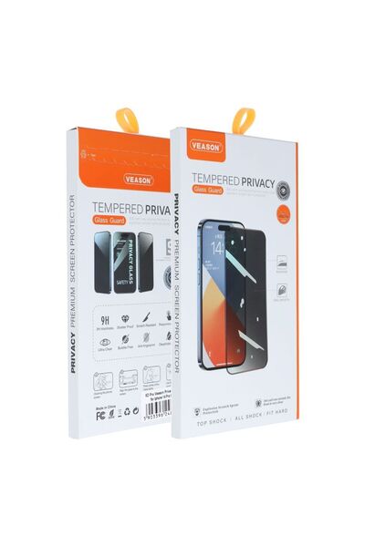 Vmax Sticlă de protecție 6D Pro Veason Privacy Glass - pentru iPhone 15 Pro M...
