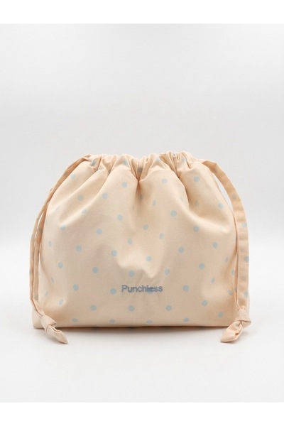 Punchiess Polka Dot Drawstring Bag