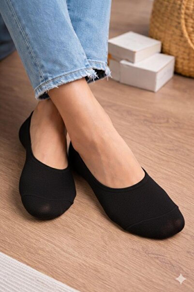 DİAMOND OUTLET 12 Pieces of Bamboo Scented Ballerina Socks – Seamless, Anti-S...