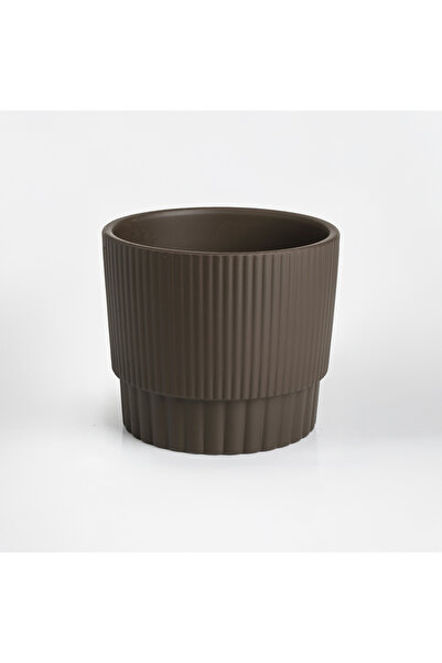 Zumzeria Ghiveci ceramic maro 15x13cm - 1.4L