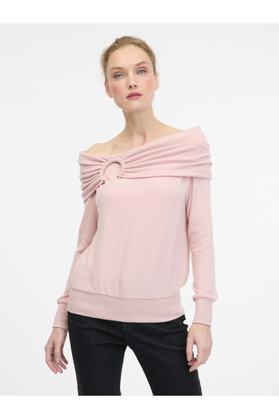 ORSAY Light pink T-shirt with long sleeves