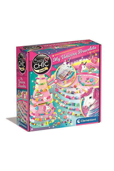 Crazy Chic Unicorn set creativ de realizare brățări Clementoni