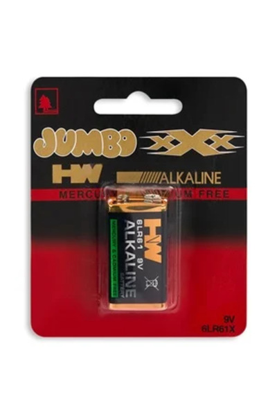 Zumzeria 9V Alkaline Battery - 1 pcs