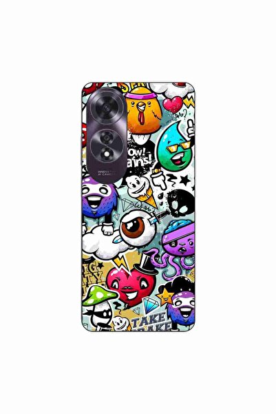 OEM Husa compatibila cu Oppo A60 4G Silicon Gel Tpu Model Pop Art Graffiti