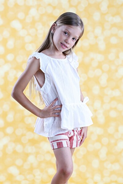 Yolka clothing White blouse for girls