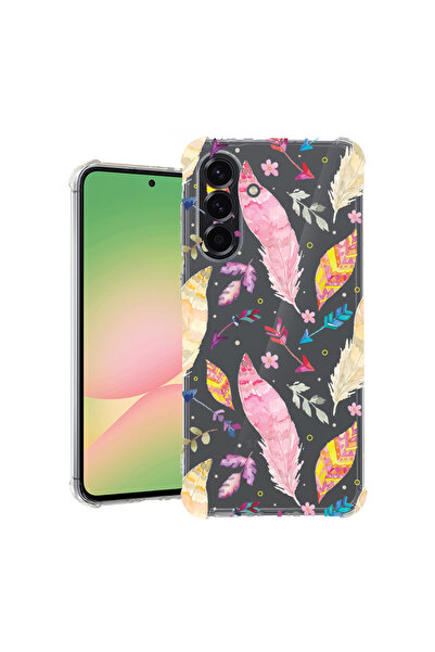 bestcase Husă Antișoc pentru Samsung Galaxy A37 5G, Pene Colorate, 3128361 AS 68