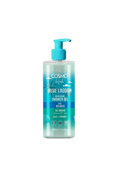 Cosmo Be Fresh Blue Lagoon Shower Gel with Aloe & Vitamin E 1000ml, Hydrating...