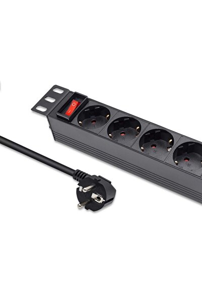 Qoltec PDU pentru rack de 10 inch |   1U |   16A |   4xSchuko |   1,8m