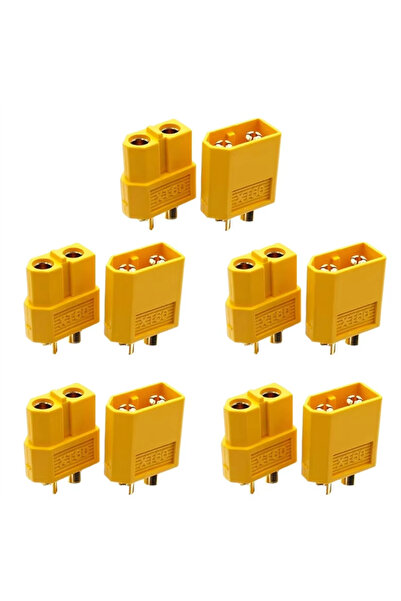 Choice 10PCS XT60 Battery Connector Male Plug Gold-plated Connector DIY Conne...