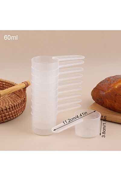 Choice3 30 جرام 60 مل 10 قطع 15/25/30/35 جرام ملعقة بلاستيكية شفافة لمسحوق ال...