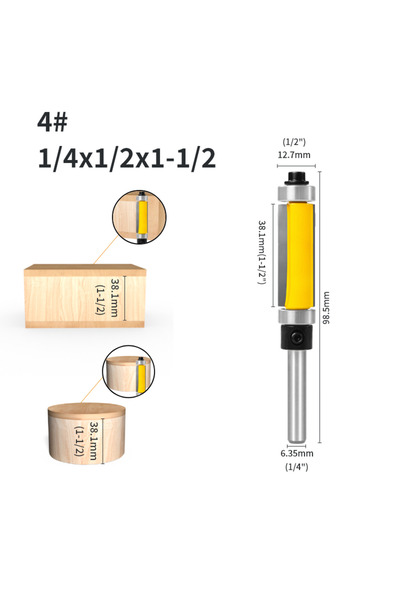 Choice5 6.35x12.7x38.1 6.35MM 8MM 12MM 12.7MM ريشة تقطيع متساوية القمة بعمود ...
