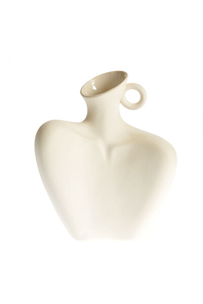 meli melo White vase female silhouette 22 cm